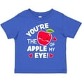 thumbnail image 3 of Inktastic Youre The Apple of My Eye Valentine Pun with Cute Apple Boys or Girls Toddler T-Shirt, 3 of 5