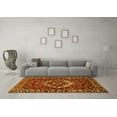 thumbnail image 3 of Ahgly Company Machine Washable Indoor Round Persian Yellow Traditional Area Rugs, 7' Round, 3 of 4