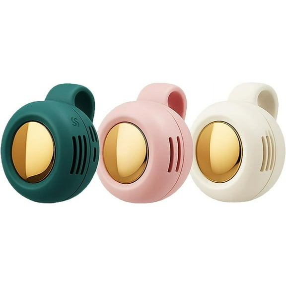 HIBIBUD Bladeless Fan–Portable Silent Mini Fan with 3 Speeds,Wearable Whirlwind Fan for Shirt or Waist Clip,Compact Hands-Free Cooling Device (White)