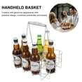 thumbnail image 6 of Monyance Handheld Basket Metal Beer Bottle Carrier 12-Bottle Beverage Holder for Bar & Restaurant(11.42X8.66X12.6Inches), 6 of 10