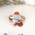 thumbnail image 5 of Orange Agate Floral Purity Pearl Pin-Brooch, 5 of 7