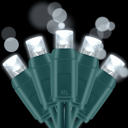 5MM LED String Lights, 24FT, 70-Count, Pure White • M5 Mini Bulbs • Indoor/Outdoor • Energy Efficient • Connectable Christmas String Lights for Trees, Patios & Holiday Decor