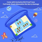 Kids Tablet, 7 inch Android 15 Tablet for Kids, 8GB+32GB 1TB Expand, Quad-Core Toddler Tablets with Shockproof Case, BT5.0, WiFi 5, Parental Control, Games, Dual Camera
