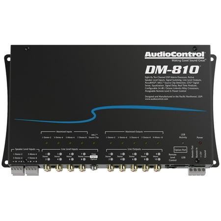 AudioControl DM-810 DM-810 Matrix Digital Signal Processor with 8 Channels In/10 Channels