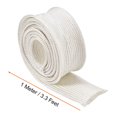 thumbnail image 2 of Uxcell 3.3Ft-18mm High TEMP Fiberglass Sleeve Insulation Cable Protectors White, 2 of 5