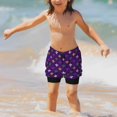 thumbnail image 7 of Cauagu Purple Mardi Gras Print Swim Trunks for Men,Youth Boys Swim Shorts Compression Liner Beach Shorts Boys' Swimming Shorts 7-20 Years Bathing Suit-Medium, 7 of 7