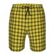 thumbnail image 3 of Fotbe Yellow Checkered Plaid Trajes de Baño Estampados para Hombre, Shorts de Verano de Secado Rápido, Ropa de Playa, Bañadores-Large, 3 of 6
