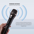 thumbnail image 4 of Wireless One-to-Two Home Microphone 6.35 Interface Professional Handheld Microphone for KTV Performance Stage Gray, 4 of 7