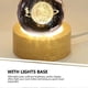 thumbnail image 2 of Wood Display Pedestal LED Light Base Table Crystal Ball Lamp Base USB Charging Light Base, 2 of 2