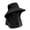 Black, variant on Full Coverage Sun Hat for Women Men, Wide Brim Outdoor Fishing Hat with Neck Flap & Face Cover, Breathable Lightweight Bucket Hat for Hiking Gardening Cycling Travel