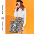 thumbnail image 5 of Bolso de mano de pana para mujer, bolso de pana para mujer, bolso de hombro reutilizable, bolso de hombro para compras, oficina, escuela, viajes, 5 of 5