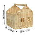 thumbnail image 3 of Easter Basket,Handwoven Storage Basket - Natural Woven Laundry & Organization Basket for Home|Durable Lightweight Shelf Basket for Living Room, Bedroom Decor(A), 3 of 7