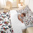 thumbnail image 5 of Manfei Sporty Motocross 7-Piece Twin Bedding,Cute Stars Bedding Comforter Set,White,Reversible, 5 of 7