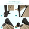 thumbnail image 7 of FLAME&SHADE 11 FT Cantilever Patio Umbrella w/Base, Outdoor Aluminum Offset Umbrellas 360° Rotation Hanging Market Umbrellas,Sand, 7 of 7