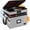 Grey, variant on Portable Office Collapsible File Storage with Reflective Strip for Hanging Letter, Legal Size Folder – Fireproof Document Box with Lock, 2 Layer File Cabinet Organizer with 5 Tab Inserts