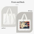 thumbnail image 2 of Yiaed American Bald Eagle A Print Fluffy Shoulder Bag Plush Bags Women Ladies Tote Bag Fluffy White Furry Purse Handbag for Autumn and Winter, 2 of 7