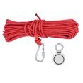 thumbnail image 3 of With 20m Fishing Rope Red Salvage Fishing Magnet, Salvage Magnet, For Underwater Treasure Hunting Camping Fishing Searching In Rivers, 3 of 8