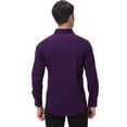 thumbnail image 6 of Damipow Mens Button Down Shirts Regular Fit Long Sleeve Cotton Dress Shirt,Sizes S-2XL,Mens Shirts, 6 of 6