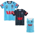 thumbnail image 5 of Ropa de entrenamiento NSW Blues 2024 Camiseta de rugby Sudadera con capucha Chaqueta Polo Camiseta sin mangas Camiseta de rugby Australia NSW Blues Camisetas de local y visitante, 5 of 5