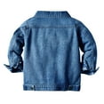 thumbnail image 3 of FYMNSI Toddler Fall Jacket Baby Jean Jacket Boys Girls Denim Jacket Cowboy Outerwear Shacket for Kids 6-12 Months Blue, 3 of 8