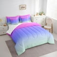 thumbnail image 3 of Homewish Abstract Gradient 7pcs Bedding Comforter Set For Teens Boys Girls,Tie Dye Queen Bedding Sets Super Cozy,Watercolor Ombre Queen Sheet Sets,Lightweight Room Decor,Reversible, 3 of 8
