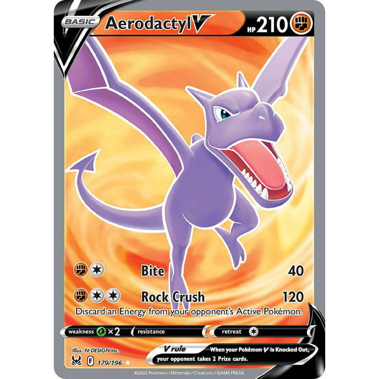 Pokémon TCG Aerodactyl V 092/196, Lost Origin, Play/Grade Ready