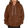 thumbnail image 7 of Women's Oversized Comfort Fleece Hoodies, Cozy Trendy Pullover Sweatshirts with Pockets For Fall & Winter Clothes, 7 of 7