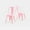 Pink, variant on Grey Industrial Metal Dining Chairs 18 Inch Seat Height Stackable, Set of 2