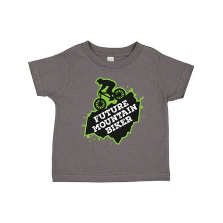 

Inktastic Mountain Biking Future Mountain Biker Gift Toddler Boy or Toddler Girl T-Shirt