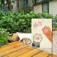 thumbnail image 3 of Cute Cat Paw Garden Flag 12 x 18 inch Double Sided Cartoon Cat Claw Hand Mini Garden Flag Burlap Yard Flag for Outside Decoration (Cat Paw), 3 of 6