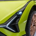 thumbnail image 6 of SESSLIFE 12v Battery Powered Electric Car for Kids, Lamborghini Sian Ride On Car with Remote Control, Double Doors, 4 Suspension, Music, Led Lights, Green, TE1935, 6 of 10