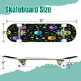 thumbnail image 2 of 31'' Complete Skateboard 7 Layer Canadian Maple Double Kick Deck Skateboards Pandas Bright colorful rainbow panda for textile print Skate Board for Beginner Adult Gifts, 2 of 5
