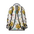 thumbnail image 3 of Sunflower and Bucket White Pattern Backpack for School, Cute School Bag with Adjustable Shoulder Straps and Padded Back, 15.3"x11"x7.1", 3 of 5