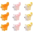 thumbnail image 4 of WEUVEB Craftsmanship Fox Statuettes, Assorted Colors, Perfect for Home Decor, 9Pcs, 4 of 8