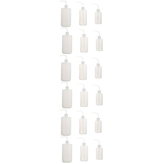 3 Pack Multi-function Washing Bottle Water Bottles Multipack Medical Squeeze White