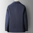 thumbnail image 1 of Traje de lana informal de otoño e invierno para hombre, traje pequeño de lana ajustado a la moda, chaqueta de traje de lana para hombre, 1 of 1