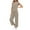 Khaki1, variant on LIaqionyy Two Piece Sets for Women Oversized Lounge Set Crew Neck Short Sleeve Tops Wide Leg Pants Outfits