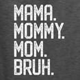 thumbnail image 5 of Wild Bobby, Mama. Mommy. Mom. Bruh. Mother's Day Unisex Crewneck Sweatshirt, Heather Black, Small, 5 of 6