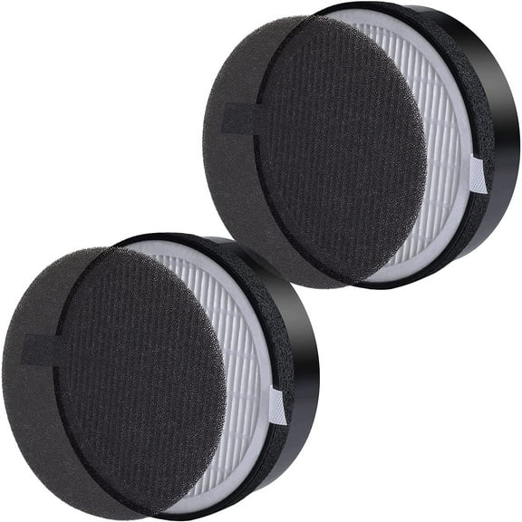 for LEVOIT LV-H132 Replacement Filters, Compatible with LV-H132 3-in-1 Nylon Pre-Filter, High-Efficiency Activated Carbon True HEPA Filters, Part LV-H132-RF, 2 Pack