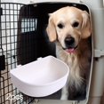 thumbnail image 6 of perfeclan 2x Crate Dog Bowls Water Feeder Dish Easily to Mount Slow Feeding for Wire Cages or Crates for Birds Small Dogs Rabbit Cat Pets White, 6 of 9