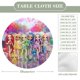 thumbnail image 2 of Rainbow High Dolls-theme Fitted Round Tablecloths Elastic Edged Table Covers Waterproof Table Cloth for Kitchen Holiday Party Tables Decor 150cm, 2 of 6