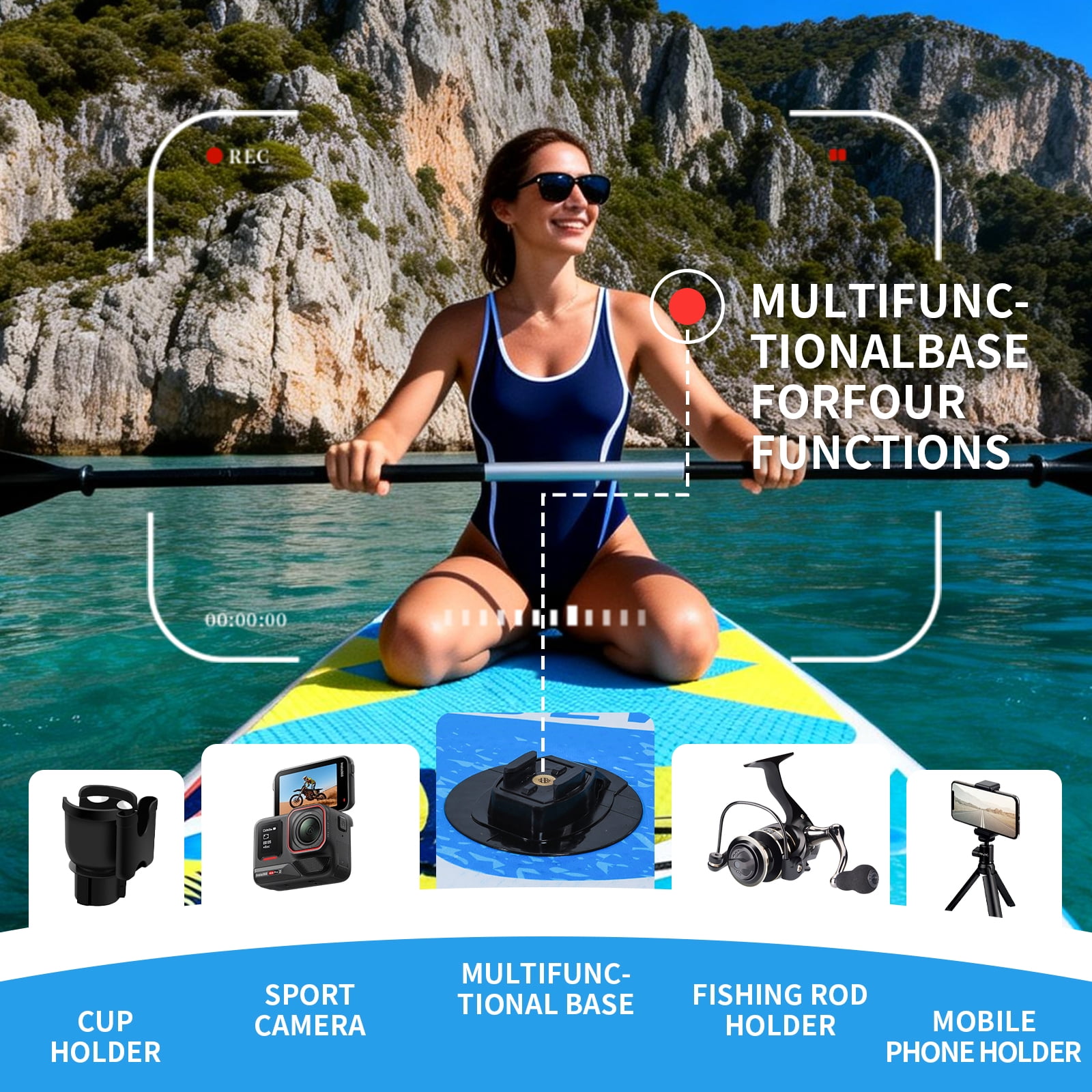 Inflatable Stand Up Paddle Board 10’Sizes Complete SUP Kit Ultra-Stable Non-Slip Comfort Deck Design for All Skill Levels on Lakes & Ocean