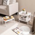 thumbnail image 2 of Costway 3 Tier Utility Rolling Cart Rolling Storage Cart with Detachable Tray Top, 2 of 10