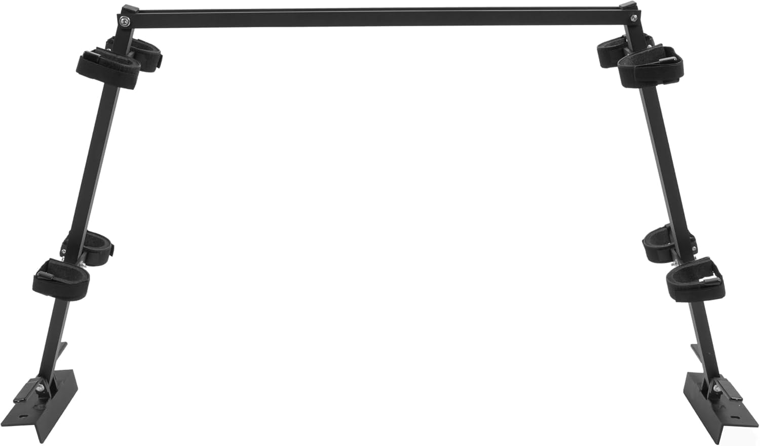 KOJEM Universal UTV Sporting Clays Gun Rack Compatible with Polaris Ranger General Pioneer Golf Cart Cargo Bed Gun Holder Mount W/4 Tools Rack Aluminium Powder Coated Black