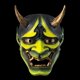 thumbnail image 1 of Mascarilla japonesa para cosplay BuyWeek Halloween demonio lujo, 1 of 11