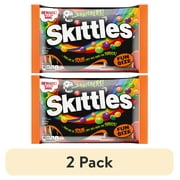 (2 pack) Skittles Shriekers Sour Halloween Chewy Candy Fun Size Bag - 10.72 oz