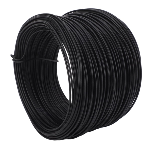 Alambre De Hierro Galvanizado, Flexible Y Resistente, Alta Ductilidad, Alambre De Amarre Recubierto De PVC De 0,9 40 M Con Superficie Lisa Para Uso En Interiores Y Exteriores