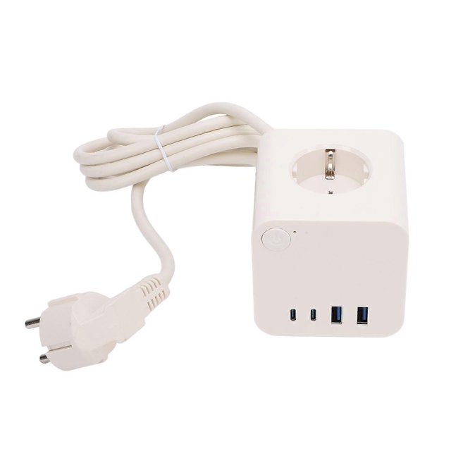 Bloc multiprise 4 ports USB 3 prises 7 en 1 25 W avec interrupteur pour la maison