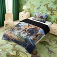 thumbnail image 3 of Erosebridal Cartoon Dino Twin Comforter Sets for Kids, Triceratops Tyrannosaurus Rex Bedding Set, 3 of 6