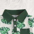 thumbnail image 6 of Boys Shorts Set Short Sleeve Print Polo Shirt & Pocket Shorts Outfit Toddler Baby Boy Vacation Clothes, 6 of 6
